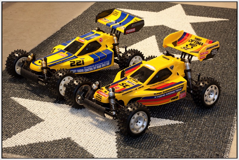 Kyosho Optima Rear Shock Case Set Gold OTW129-01B